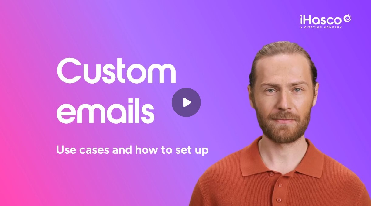 Custom emails