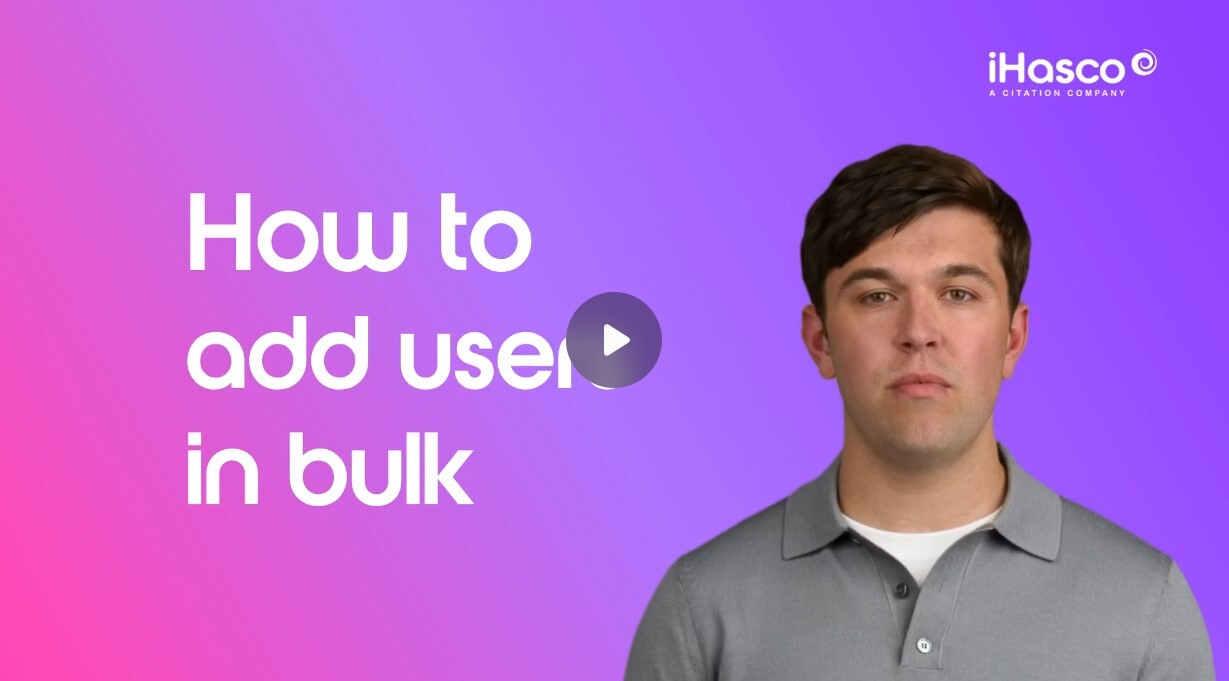How to add users in bulk
