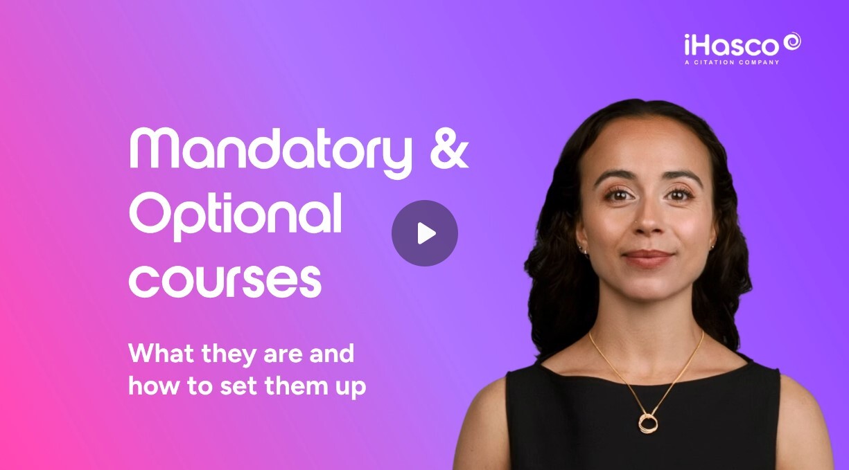 Mandatory and optional courses