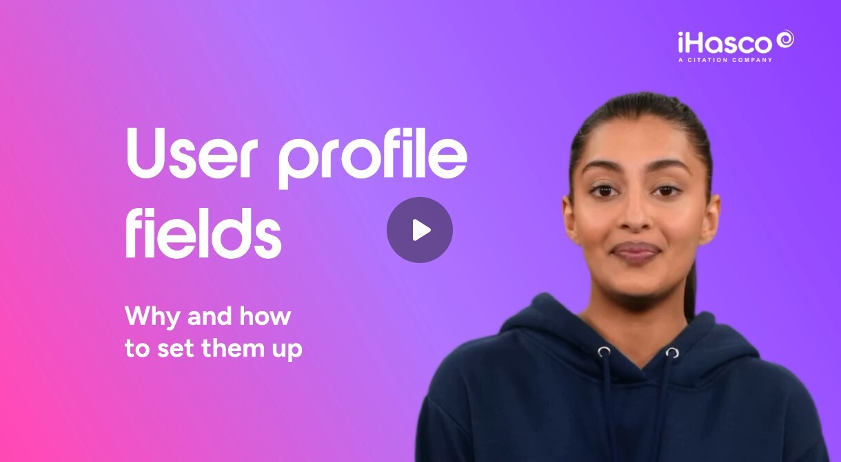 User profile fields