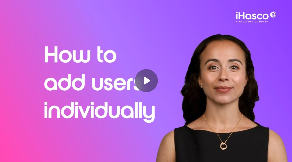 how to add users individually